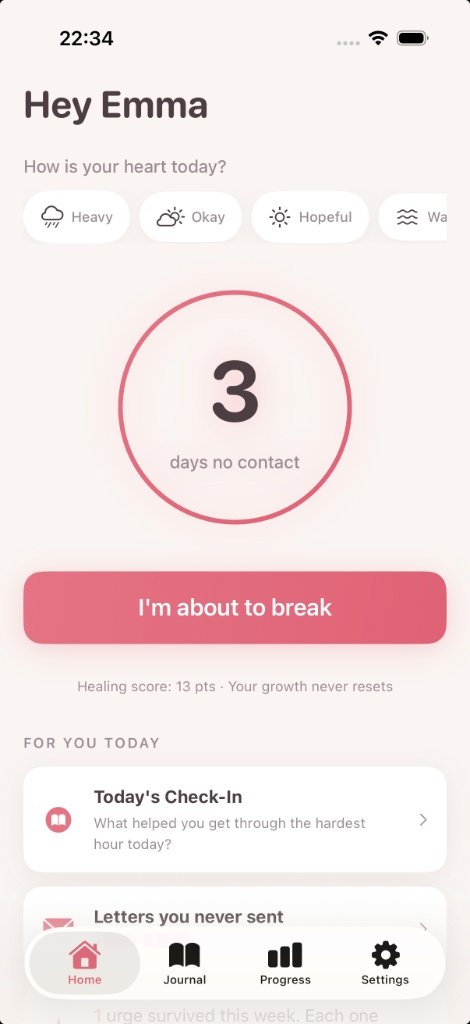 UnSent App UI